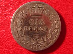 Royaume-Uni - UK - Six Pence 1886 3737 - H. 6 Pence