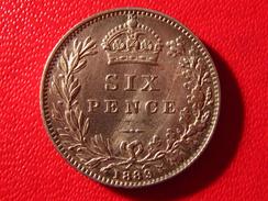 Royaume-Uni - UK - Six Pence 1889 3705 - H. 6 Pence