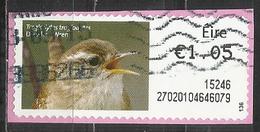 # Irlanda 2014 - Wren (Troglodytes Troglodytes) | Uccelli - (su Frammento) - Affrancature Meccaniche/Frama