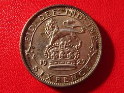 Royaume-Uni - UK - Six Pence 1927 3745 - H. 6 Pence