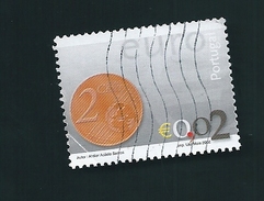 N° 2541 Introduction De L'EURO: Pièce De 0.02cents  Portugal Oblitéré 2002 - Oblitérés