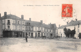 ¤¤  -  2412   - GRACAY   -  Place Du Marché  - Café "BATAILLER " - Hôtel Du Bon Laboureur Tenu Par " DEBEURE "     -  ¤¤ - Graçay
