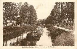 E-16-3189 : CHATILLON COLLIGNY  LE CANAL. PENICHE. VOIE NAVIGABLE. - Chatillon Sur Loire