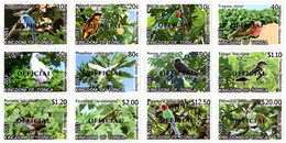 Tonga 2014, Def. Birds, Parrots, 12val Overprined OFFICIAL - Tonga (1970-...)