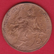 France 5 Centimes IIIe République - 1916 - 5 Centimes