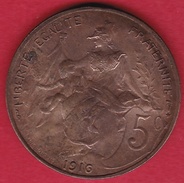 France 5 Centimes IIIe République - 1916 - 5 Centimes