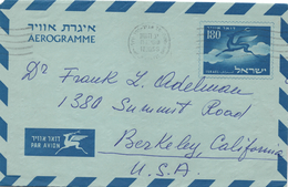 Israel Used Aerogramme - Poste Aérienne