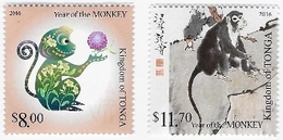 Tonga 2015, Year Of The Monkey, 2val - Tonga (1970-...)