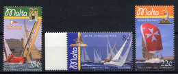 MALTE 2003, VOILIERS, REGATES, 3 Valeurs, Neufs / Mint. R1540 - Segeln