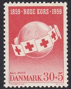 DANIMARCA Danemark Denmark Danmark - 1959 - Yvert 383, Croce Rossa, Nuovo Senza Tracce Di Linguella MNH - Ungebraucht