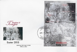 Tonga 2015, Easter, Painting By Rembrandt, BF In FDC - Tonga (1970-...)