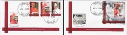 Tonga 2015, First Cardinal, Pope Francis, 3val+BF In 2FDC - Tonga (1970-...)