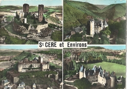 CPSM Saint-Céré Et Ses Environs Vues Aériennes - Saint-Céré