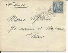 Brésil Timbre N°132  Sur Enveloppe >> Paris 1910 - Briefe U. Dokumente