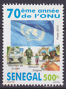 Timbre Oblitéré Sénégal 2015 - 70ème Année De L'ONU - Senegal (1960-...)