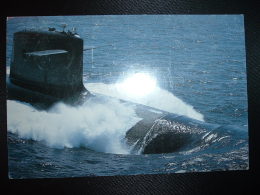 CP SOUS-MARIN NUCLEAIRE LANCEUR D'ENGINS "LE TRIOMPHANT" + TP BRIAT TVP ROUGE OBL.MEC.19-11-1996 CHERBOURG PPAL (50) - Sous-marins