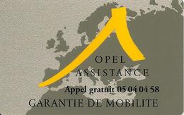 -CARTE -1997-OPEL ASSISTANCE-GARANTIE De MOBILITE-TBE - Sonstige & Ohne Zuordnung