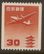 JAPAN 1953 30y Air Coil SG 674a HM #XT212 - Posta Aerea