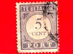 OLANDA - Usato - 1912 - Numeri - Portzegel - Te Betalen - 5 - Tasse