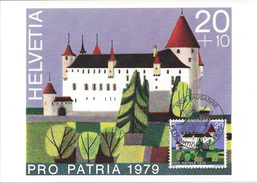 SUISSE - CARTE MAXIMUM - Yvert N° 1086 - PRO PATRIA - CHATEAU D'ORON - Maximum Cards