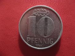 Allemagne République Démocratique - 10 Pfennig 1981 A 2717 - 10 Pfennig