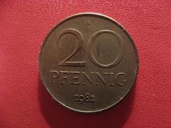 Allemagne République Démocratique - 20 Pfennig 1982 A 2790 - 20 Pfennig