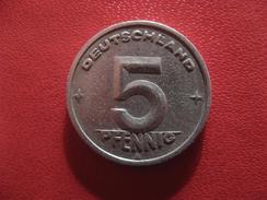 Allemagne République Démocratique - 5 Pfennig 1949 A 2870 - 5 Pfennig