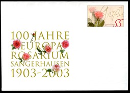 BUND USo60 Sonder-Umschlag ROSARIUM SANGERHAUSEN ** 2003 - Enveloppes - Neuves