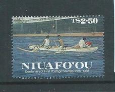 Tonga Niuafo´ou 1986 Stamp Anniversary $2.50 Canoe Single MNH - Tonga (1970-...)