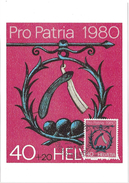 SUISSE - CARTE MAXIMUM - Yvert N° 1107 - PRO PATRIA - Cartas Máxima