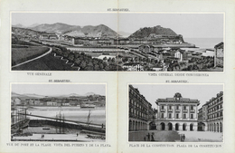 Photo Multivues De ST Sébastien: Vue Générale, Vue Du Port Et De La Plage, Place De La Constitution - Andere & Zonder Classificatie