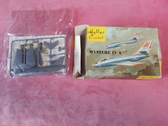 JOUET MINIATURE Ancienne Maquette Avion HELLER Cadet MYSTERE IV A ( Neuf Emballage D'origine Et Boite ) - Vliegtuigen