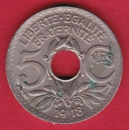 France 5 Centimes IIIe République Lindauer Grand Module - 1918 - SUP - 5 Centimes