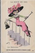 CPA Femme Girl Woman Mode Chapeau Non Circulé Art Nouveau Roberty - Robert
