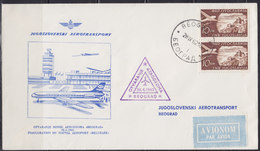 Yugoslavia 1962 Yugoslav Airlines (JAT) Opening Of The New "Beograd" Airport, Commemorative Airmail Cover - Luftpost