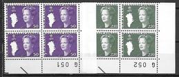 Groënland 1981 N°114/115 Neufs En Bloc De 4 Avec Marque, Reine Margrethe - Unused Stamps