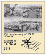 Tonga 2016, Second War World, Local Soldiers, 4val In BF - Tonga (1970-...)