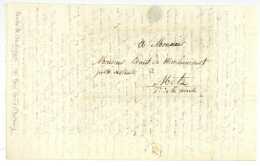 Pamela De CHANTEREYNE à Ernest De Morlaincourt CHERBOURG 1820 Metz - Manuscritos