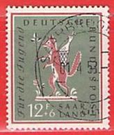 MiNr.433 O Deutschland Saarland (1957-1959) - Gebruikt