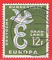 MiNr.439 O Deutschland Saarland (1957-1959) - Gebruikt