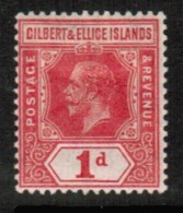 GILBERT & ELLICE ISLANDS  Scott # 15* VF MINT HINGED - Gilbert- Und Ellice-Inseln (...-1979)