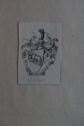 Ex-libris Héraldique, XIXème - De La Rive - Genève - Devise (Tel Pense Mordre Qui Se Poingt) - Ex-Libris