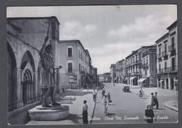 BARLETTA CORSO VITTORIO EMANUELE MONUM ERACLIO FG NV SEE 2 SCANS ANIMATA VIGILE IN BICICLETTA - Barletta