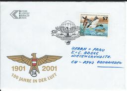 100 Jahre Österr. Aeroclub Wien 8.6.2001 - Storia Postale