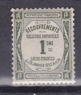 N° 43 Taxes 1c Olive:  Beau Timbre Neuf Très Légère Charnière - 1859-1959 Postfris