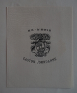 Ex-libris Héraldique, XXème - Gaston JOURDANNE - Exlibris