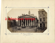 England-LONDRES-photographie Ancienne-royal Exchange-la Bourse-non Collée - Old (before 1900)