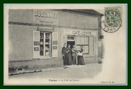 CPA Paron Le Café Du Centre Voy 1907  Animée TB - Paron