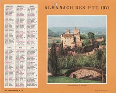 ALMANACH Des PTT: 1971 :  - CENTRE-ALPES - - Grand Format : 1941-60