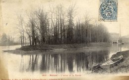 77 NOISIEL L'Usine Et La Marne (Chocolaterie MENIER) En L'état  Edit.REP Et FILLIETTE - Noisiel